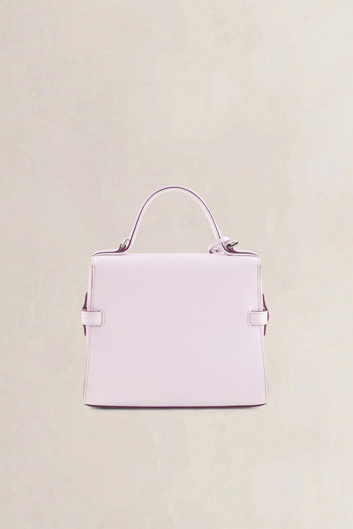Delvaux Light Pink Leather Mini Tempête Crossbody Bag