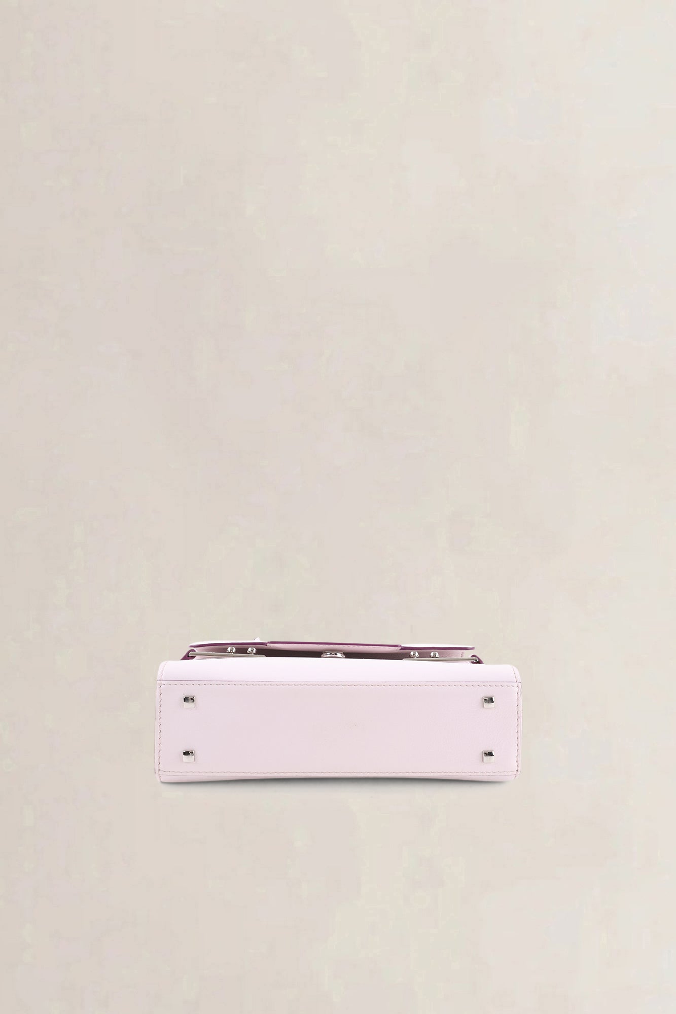 Delvaux Light Pink Leather Mini Tempête Crossbody Bag