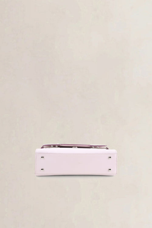 Delvaux Light Pink Leather Mini Tempête Crossbody Bag