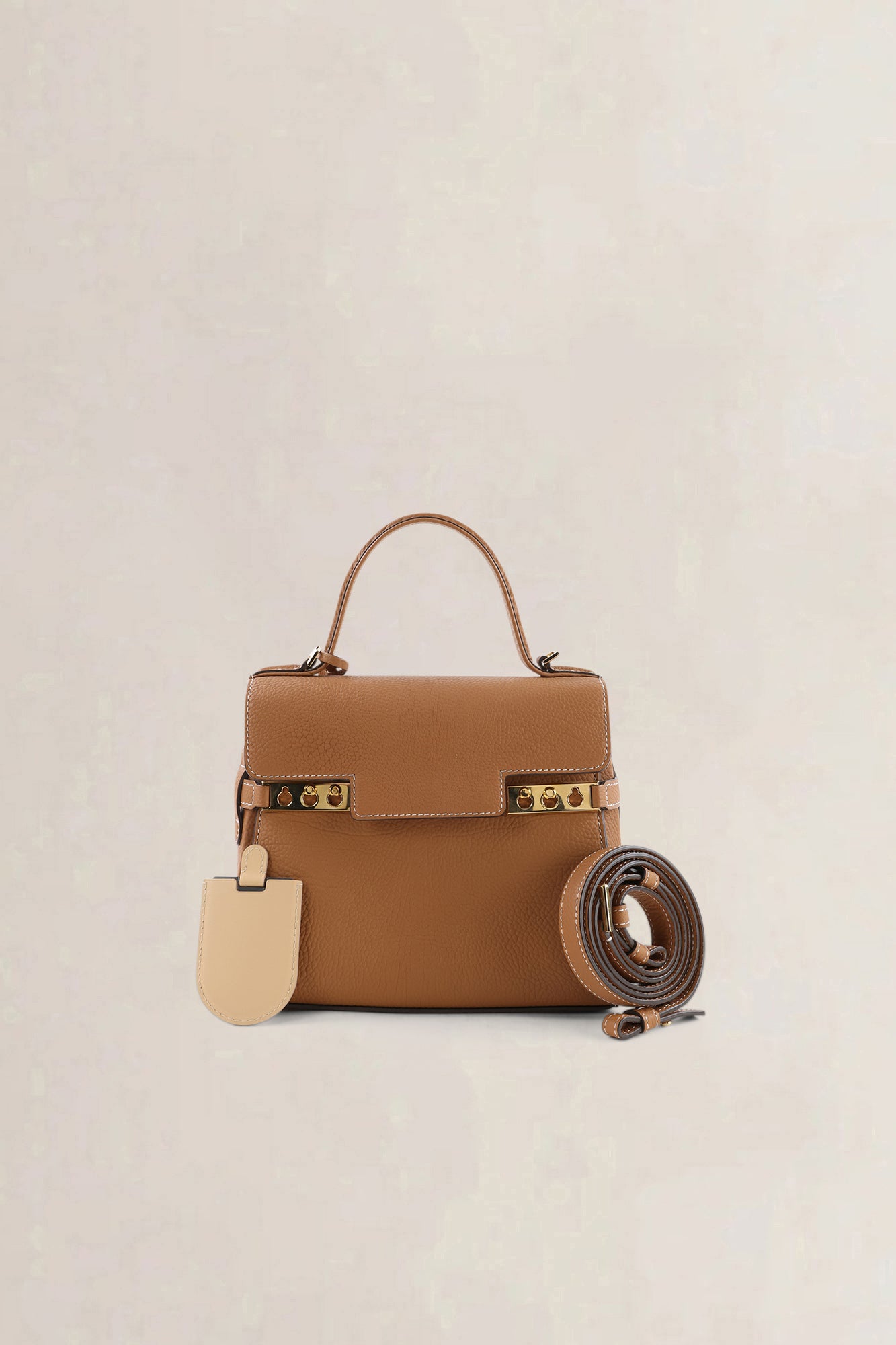 Delvaux Végétal Crispy Calf Leather Tempête PM Crossbody Bag