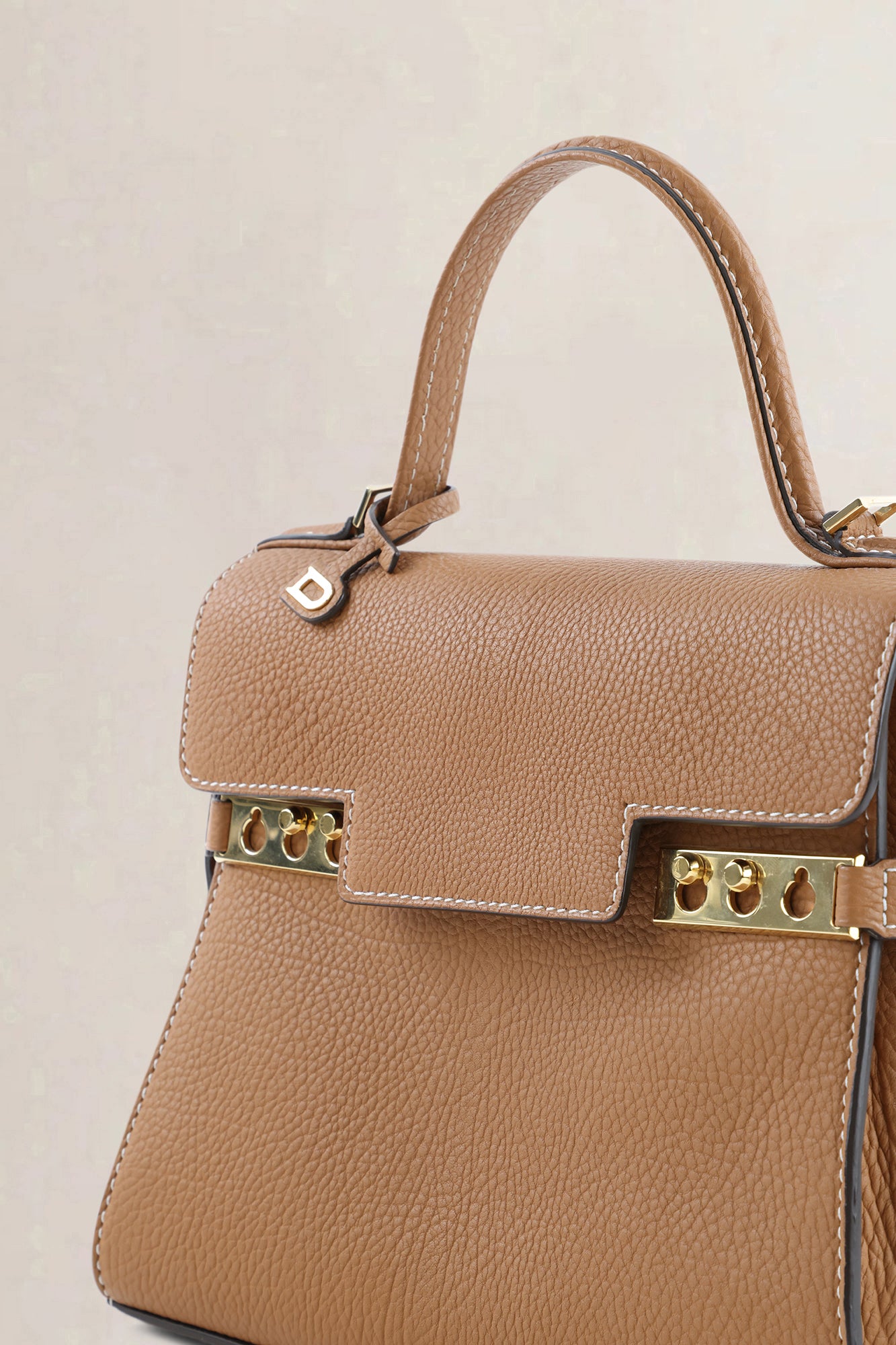 Delvaux Végétal Crispy Calf Leather Tempête PM Crossbody Bag