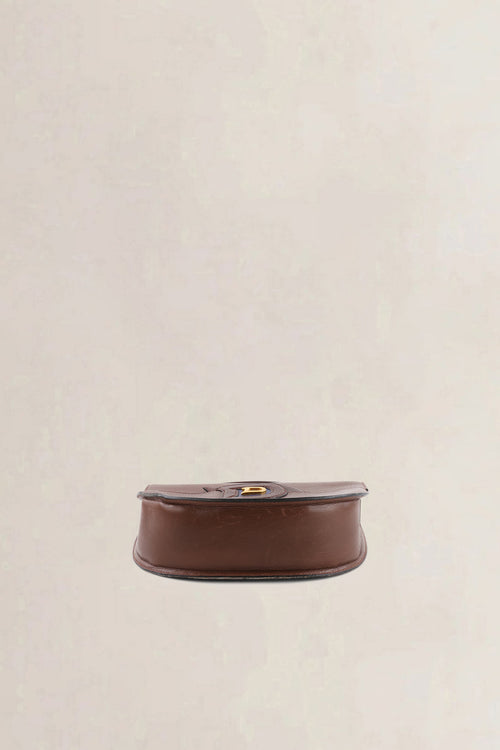 Delvaux Brown Leather Top Handle Bag