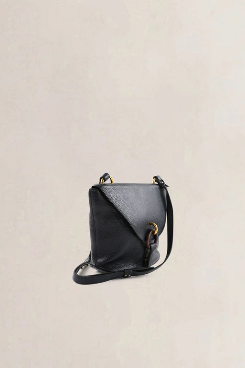 Delvaux Black Leather Mimosa Crossbody Bag