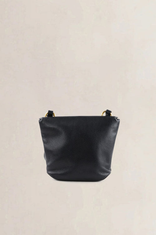 Delvaux Black Leather Mimosa Crossbody Bag