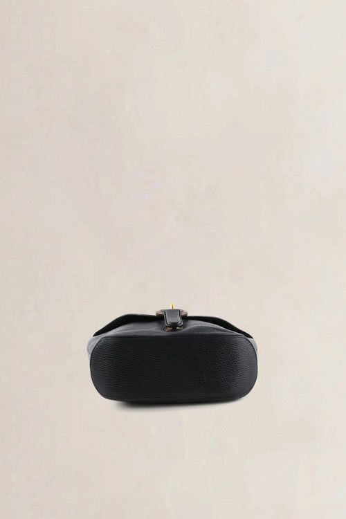 Delvaux Black Leather Mimosa Crossbody Bag