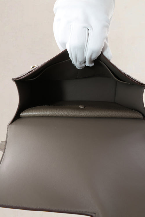Hermès Etoupe Epsom Leather Verrou 21 Shoulder Bag