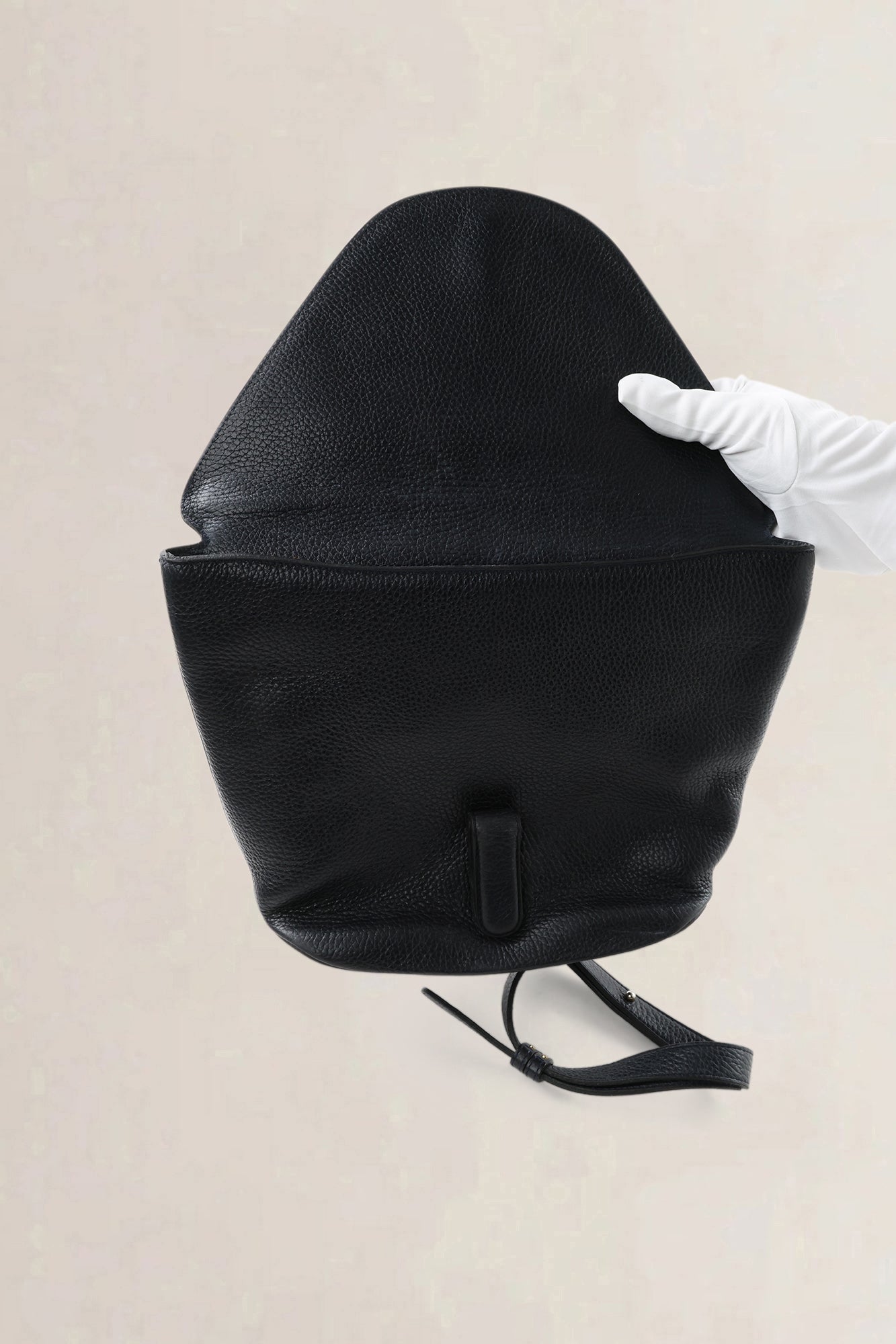 Delvaux Black Leather Mimosa Crossbody Bag