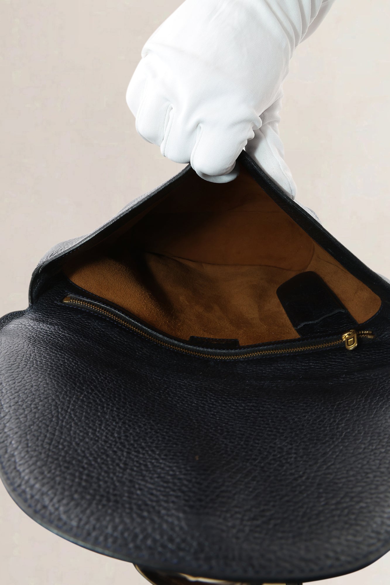 Delvaux Black Leather Mimosa Crossbody Bag