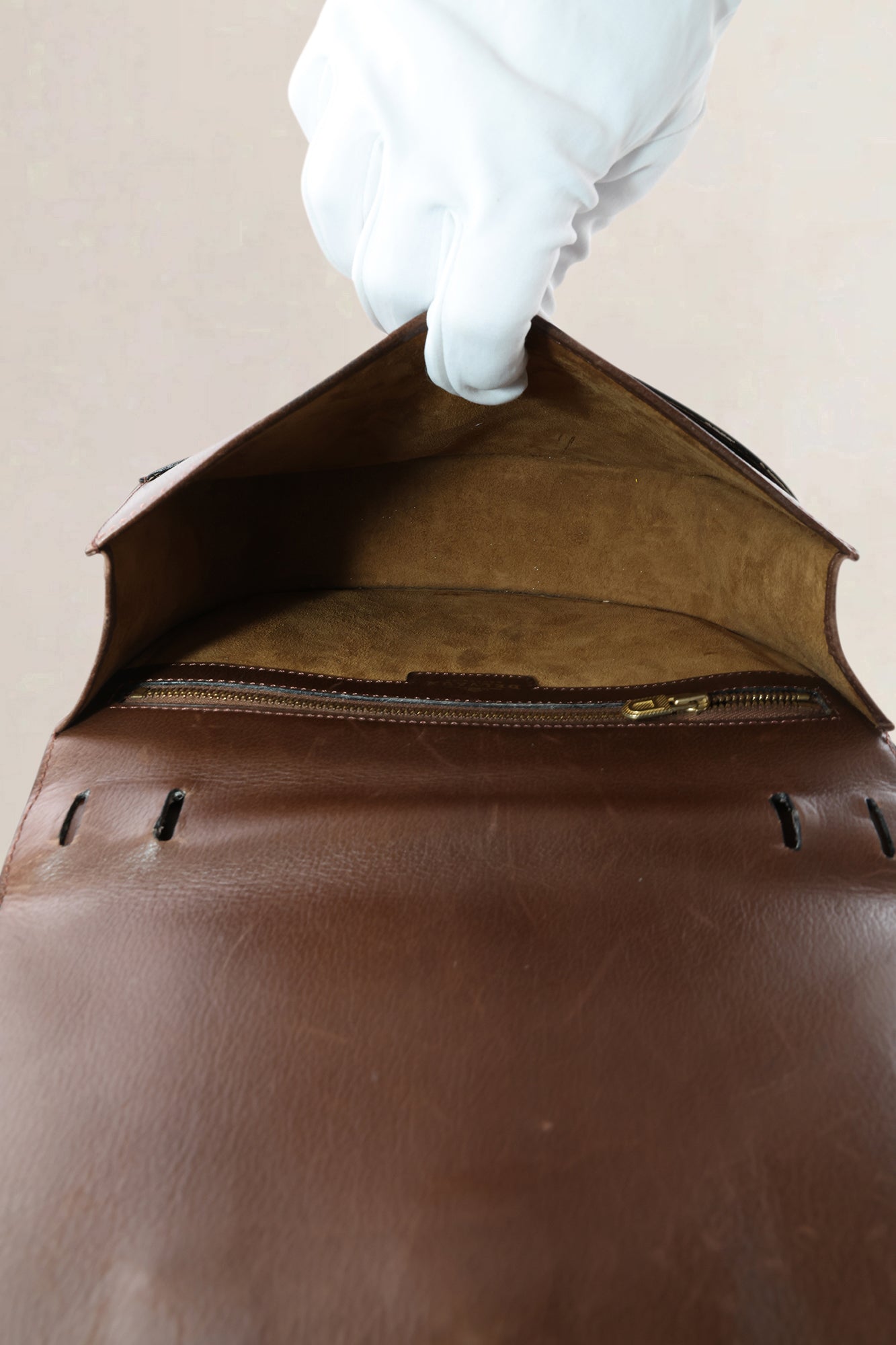 Delvaux Brown Leather — vintage