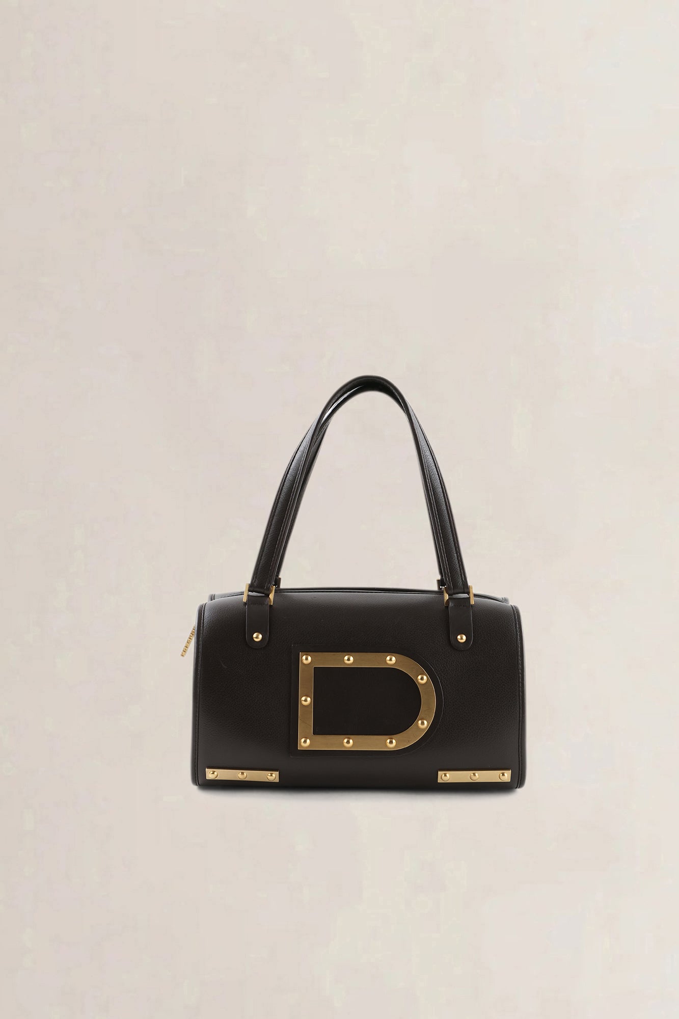 Delvaux Dark Brown Leather Astrid PM Shoulder Bag
