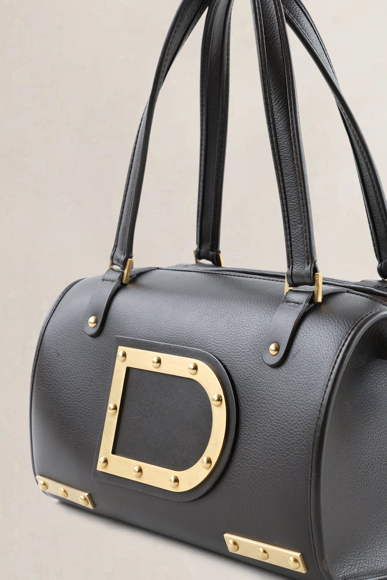 Delvaux Dark Brown Leather Astrid PM Shoulder Bag