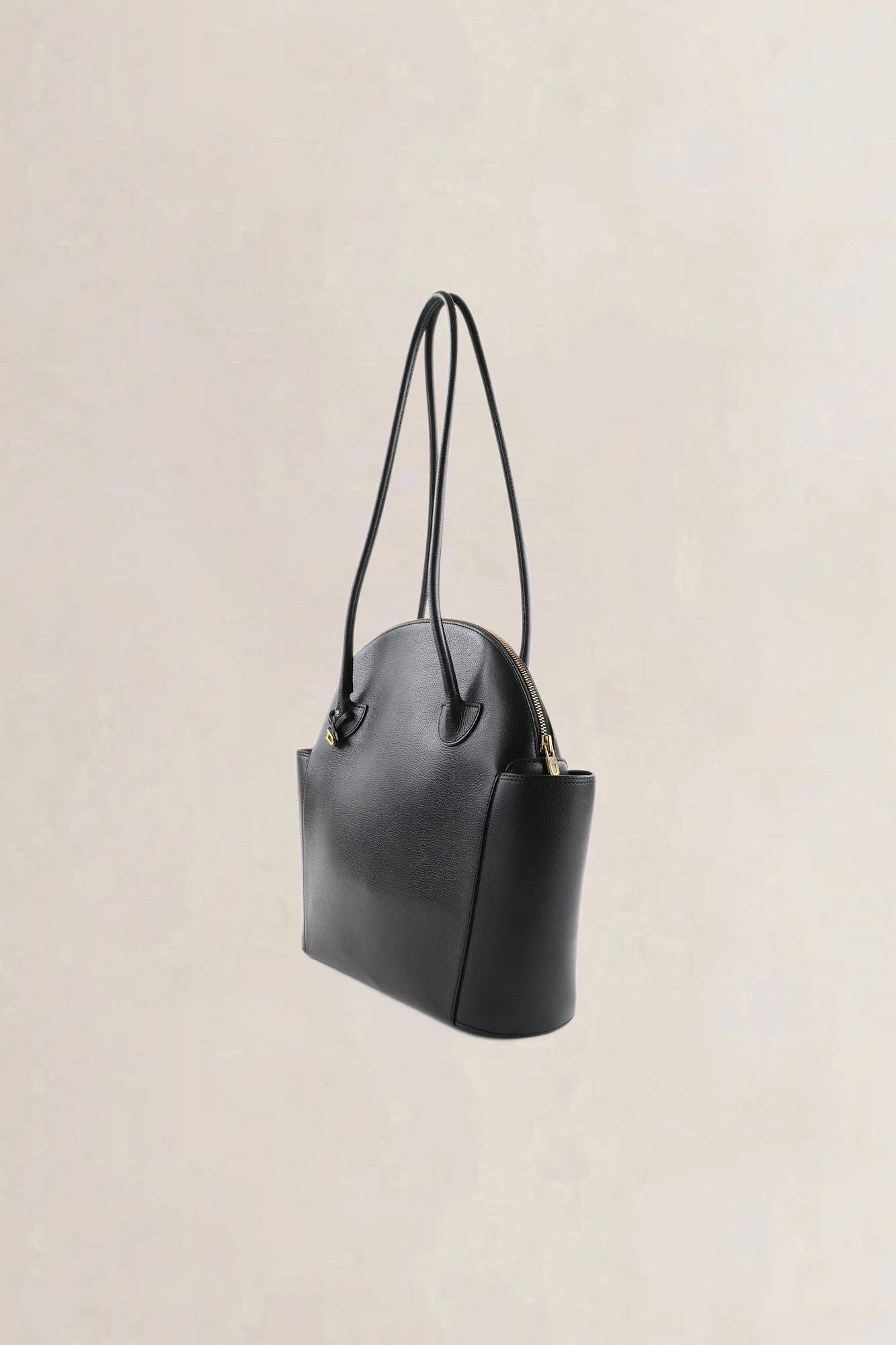Delvaux Black Leather Mousson — vintage