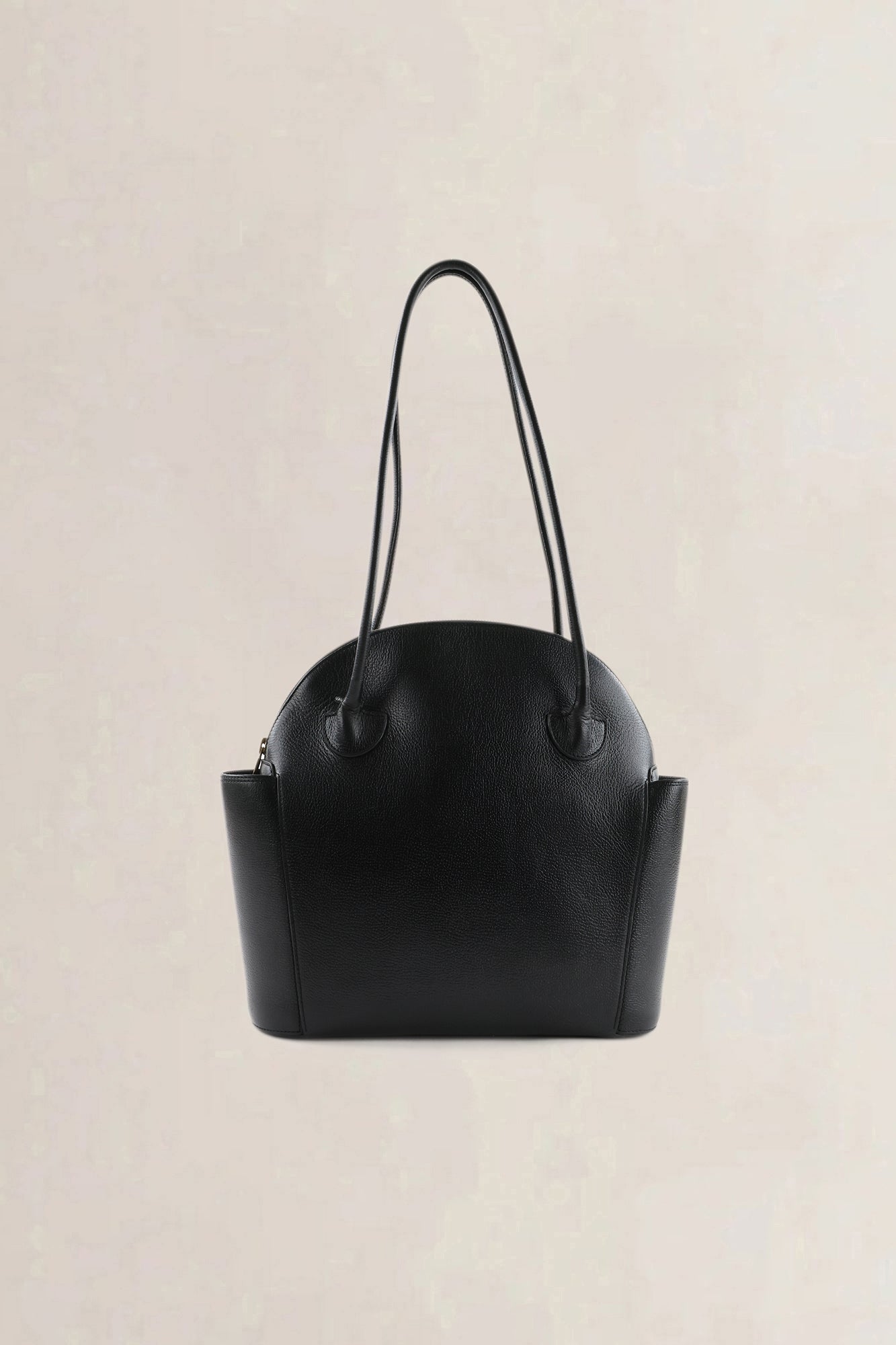 Delvaux Black Leather Mousson Shoulder Bag