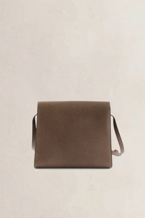 Delvaux Taupe Jumping Calf Leather Crossbody Bag