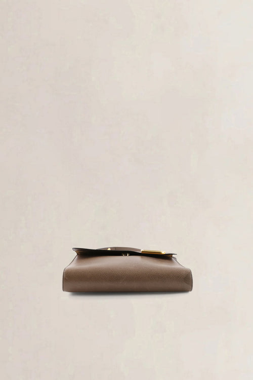 Delvaux Taupe Jumping Calf Leather Crossbody Bag