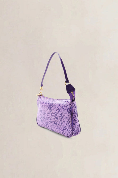 Louis Vuitton Purple Cosmic Blossom Shiny Leather Pochette Shoulder Bag