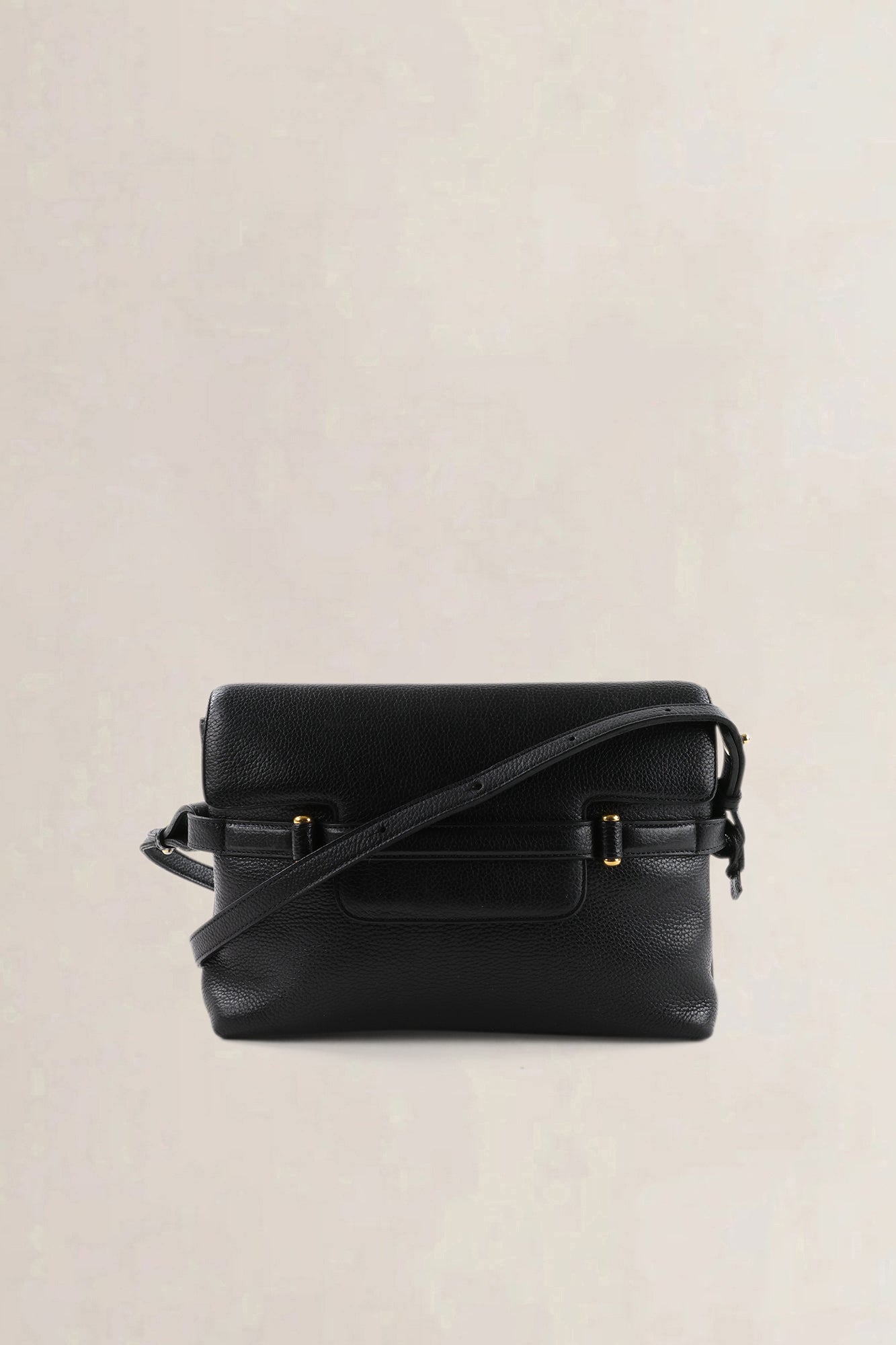 Delvaux Black Taurillon Leather Crossbody Bag