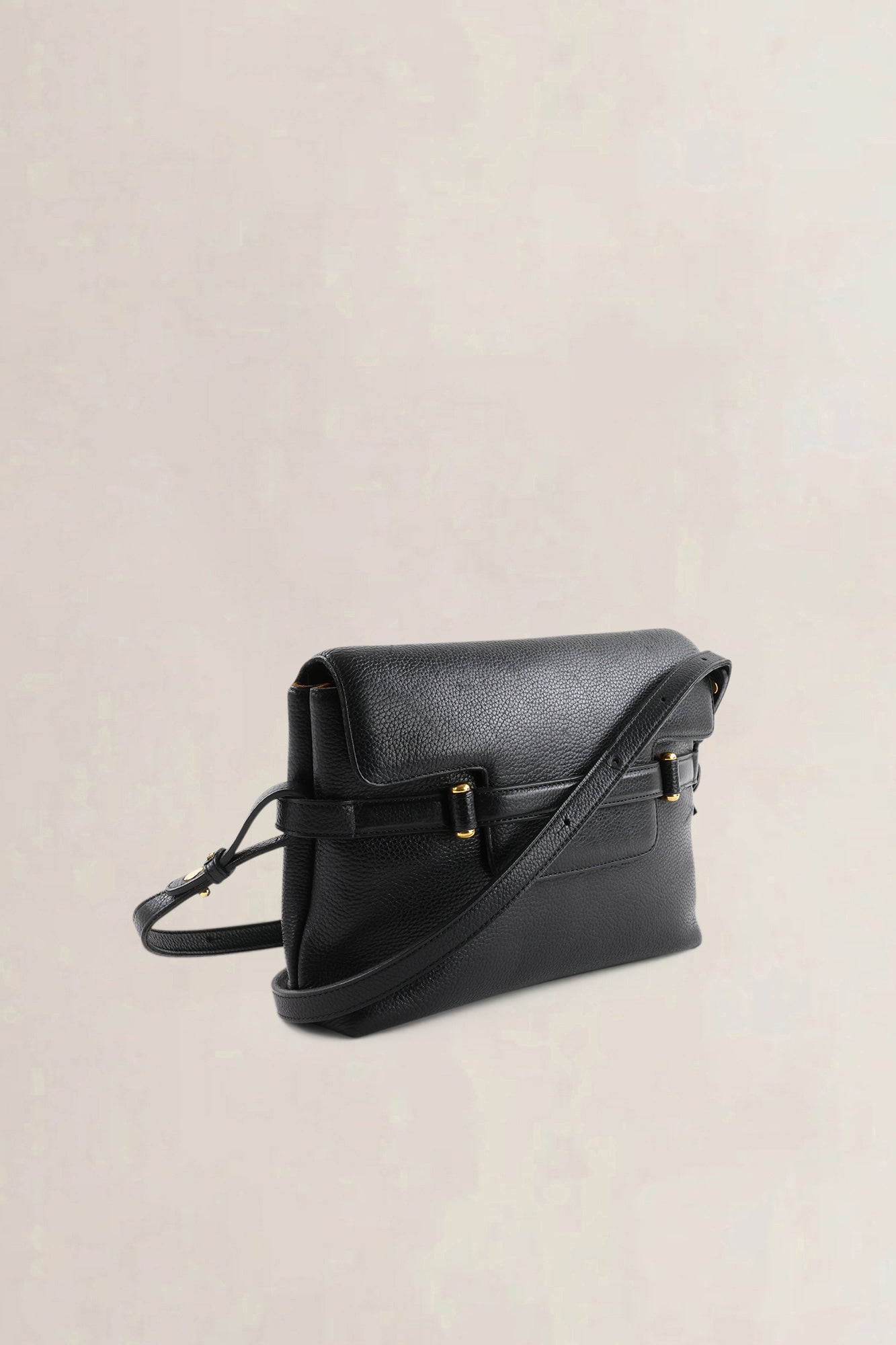 Delvaux Black Taurillon Leather Crossbody Bag