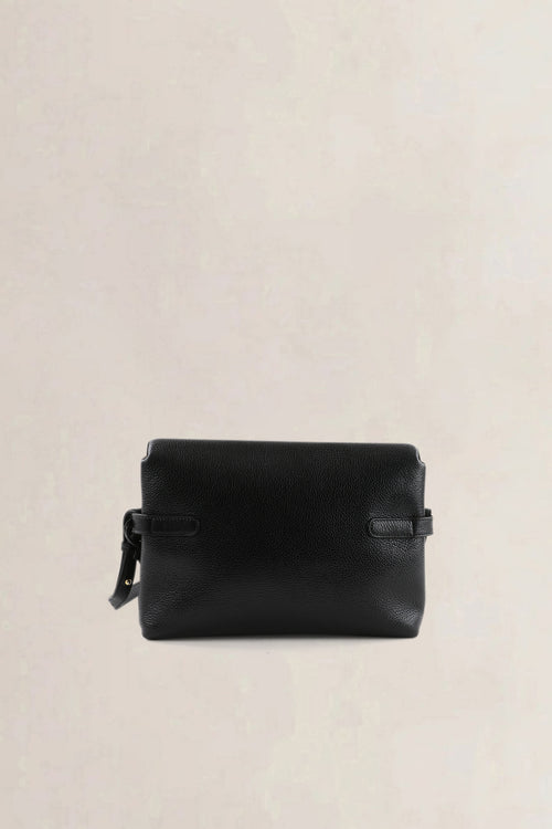 Delvaux Black Taurillon Leather Crossbody Bag