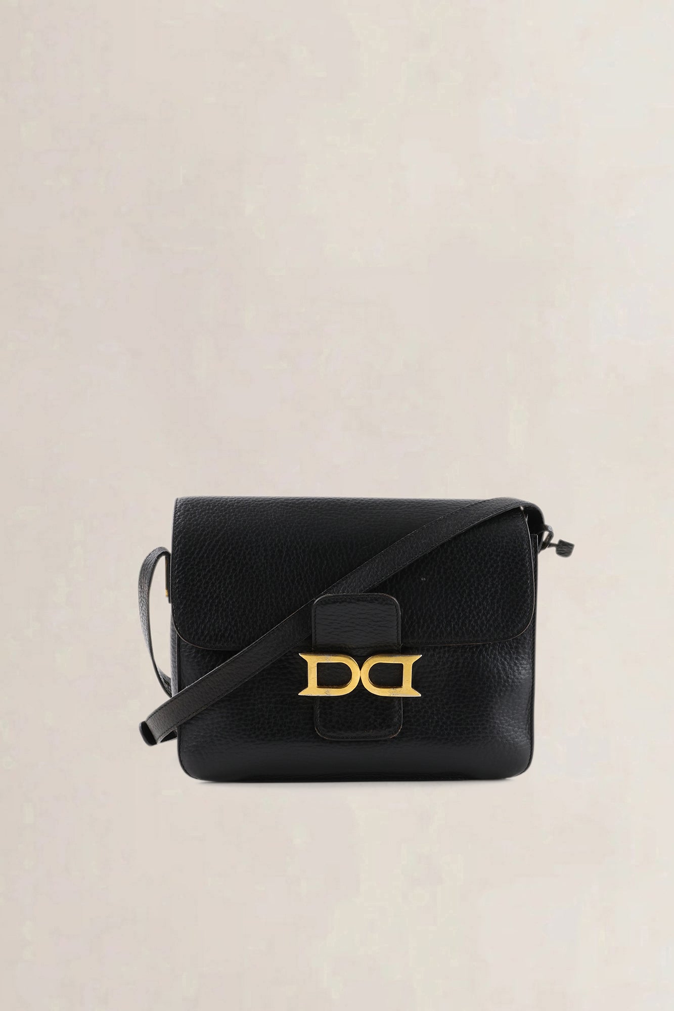 Delvaux Black Jumping Calf Leather Bourgogne Crossbody Bag
