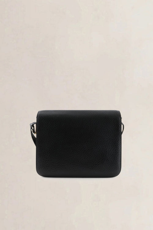 Delvaux Black Jumping Calf Leather Bourgogne Crossbody Bag