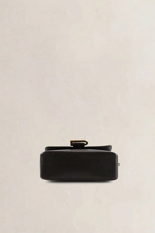 Delvaux Dark Brown Leather Poirier Crossbody Bag