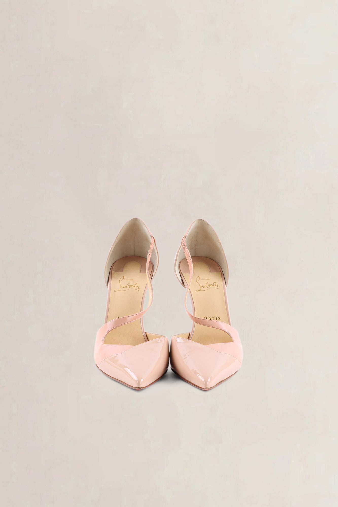 Christian Louboutin Nude Patent Pumps — preloved
