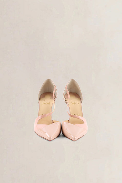 Christian Louboutin Nude Patent Leather Pumps