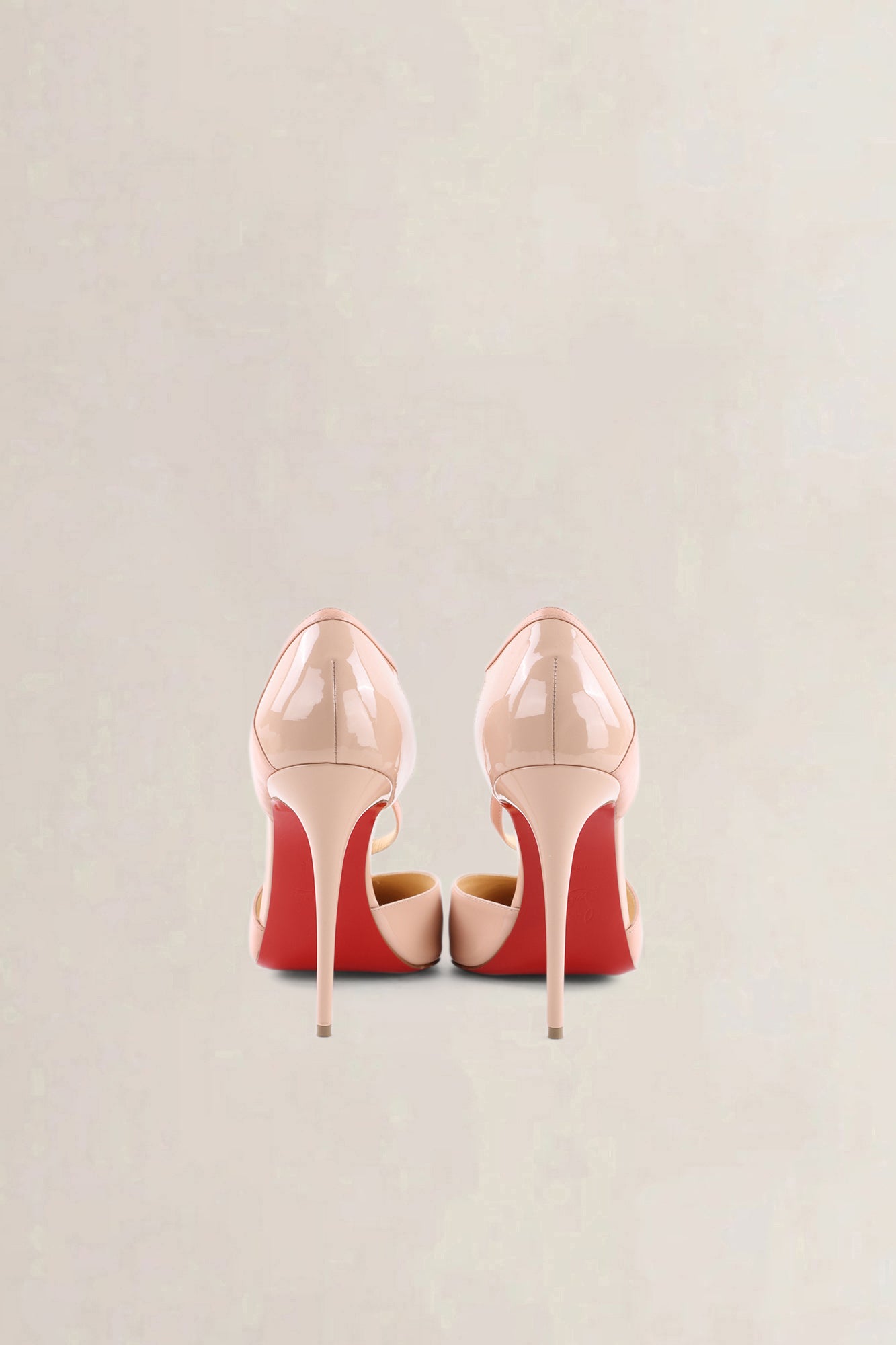 Christian Louboutin Nude Patent Leather Pumps