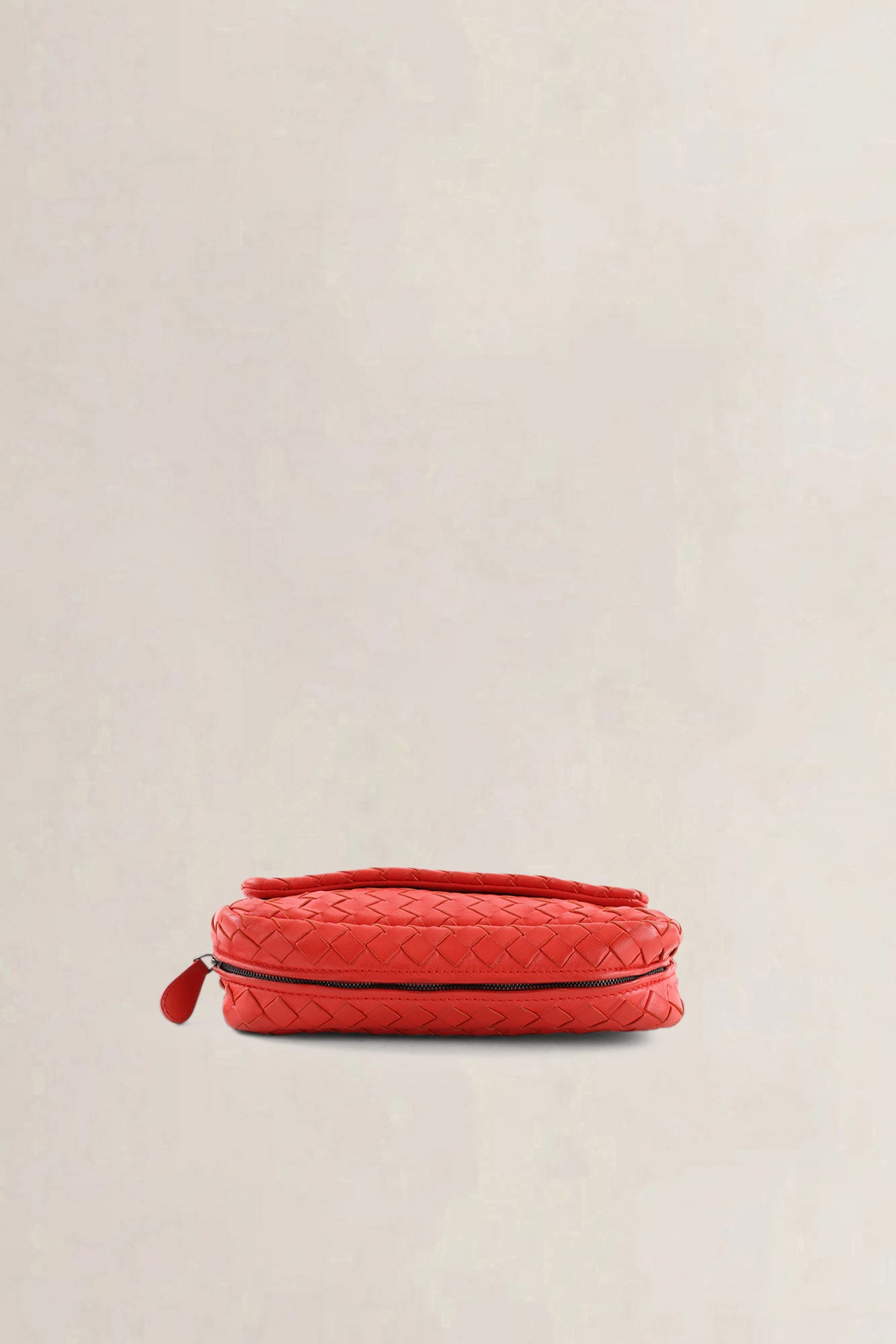 Bottega Veneta Red Nappa Intrecciato Mini — preloved