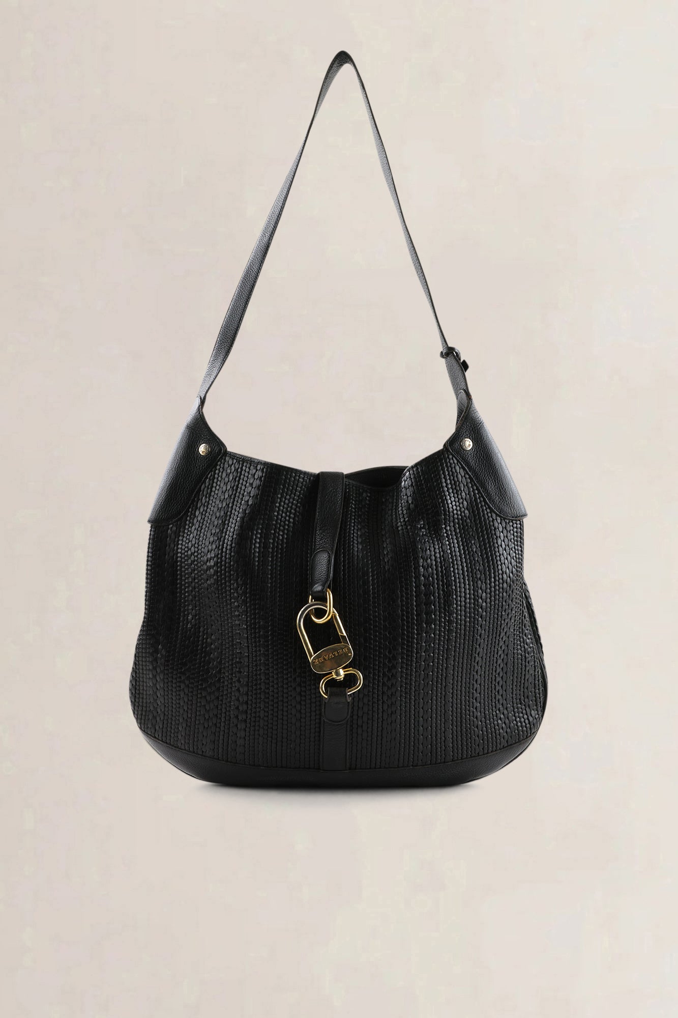 Delvaux Dark Brown Toile De Cuir Treille Shoulder Bag