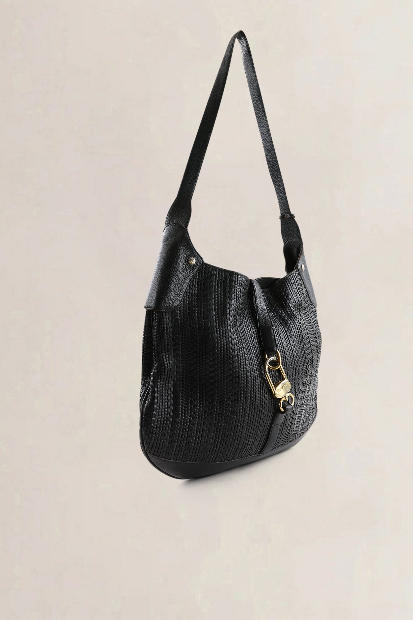 Delvaux Dark Brown Toile De Cuir Treille Shoulder Bag