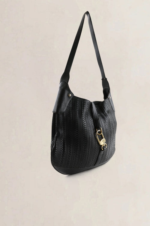 Delvaux Dark Brown Toile De Cuir Treille Shoulder Bag