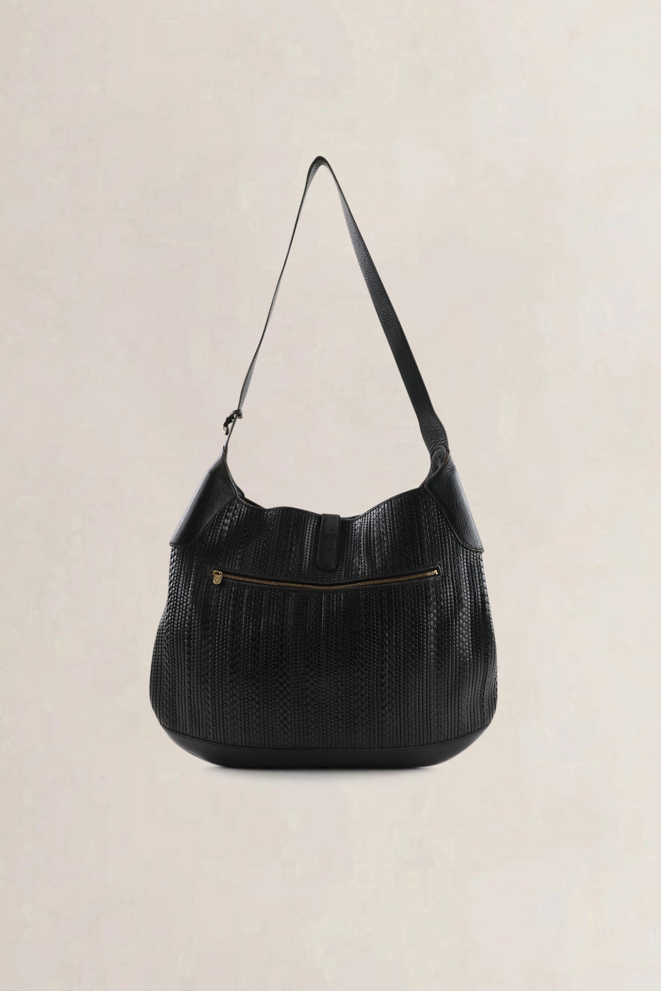 Delvaux Dark Brown Toile De Cuir Treille — vintage