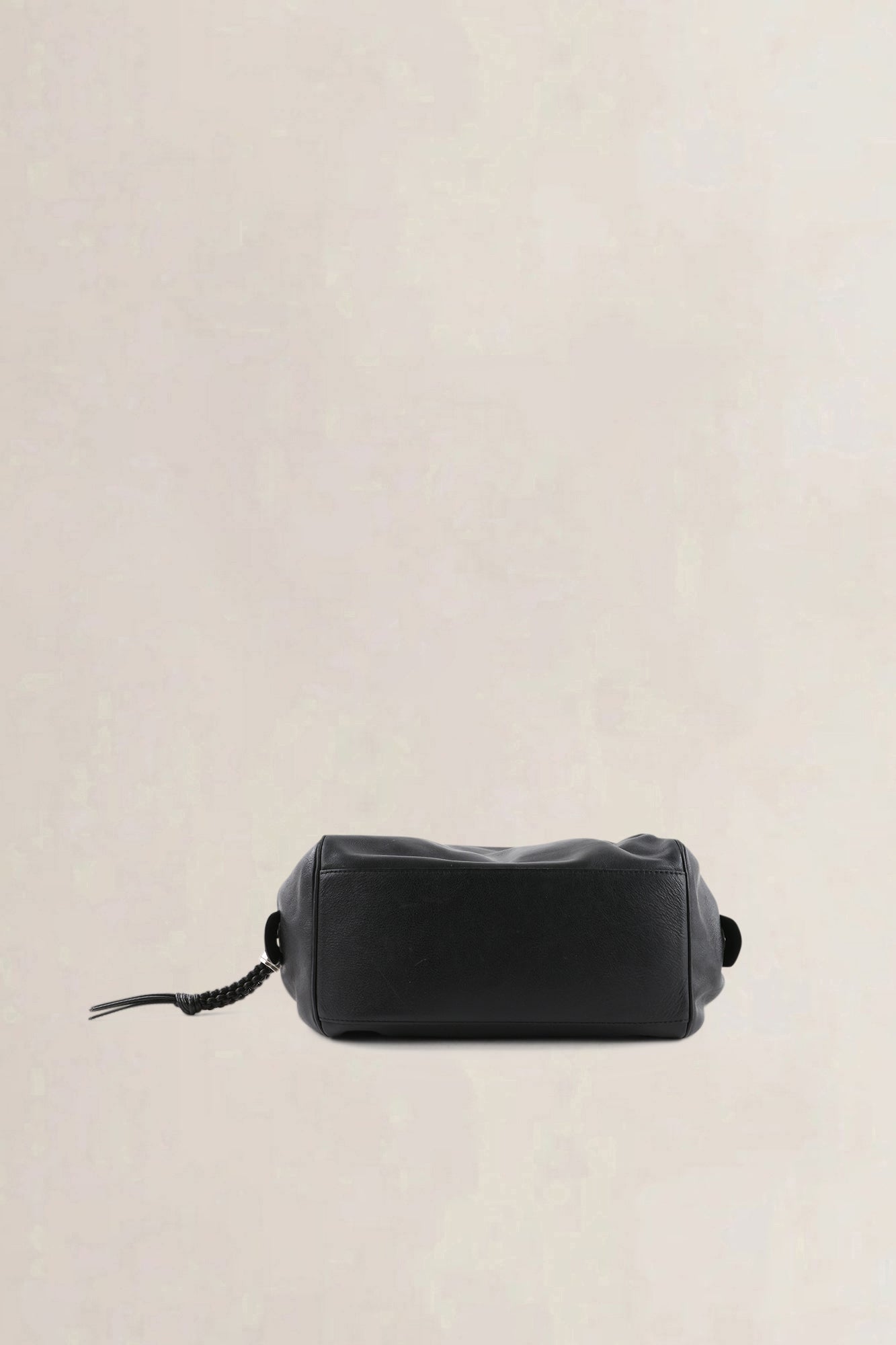Delvaux Black Leather Top Handle Bag