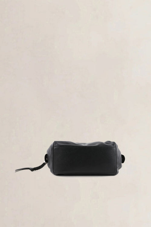 Delvaux Black Leather Top Handle Bag