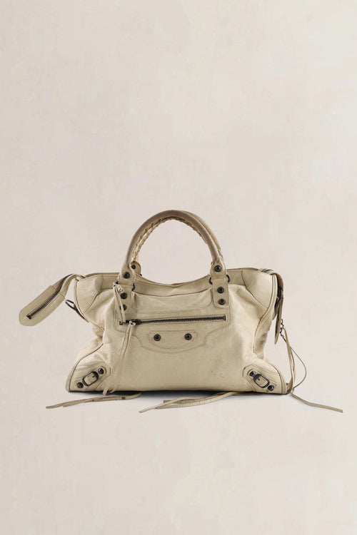 Balenciaga Beige Arena Lambskin City Small Shoulder Bag