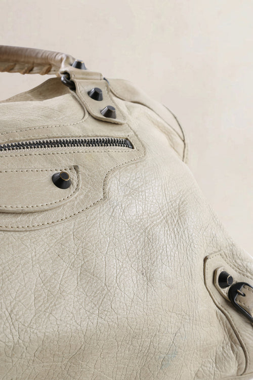 Balenciaga Beige Arena Lambskin City Small Shoulder Bag