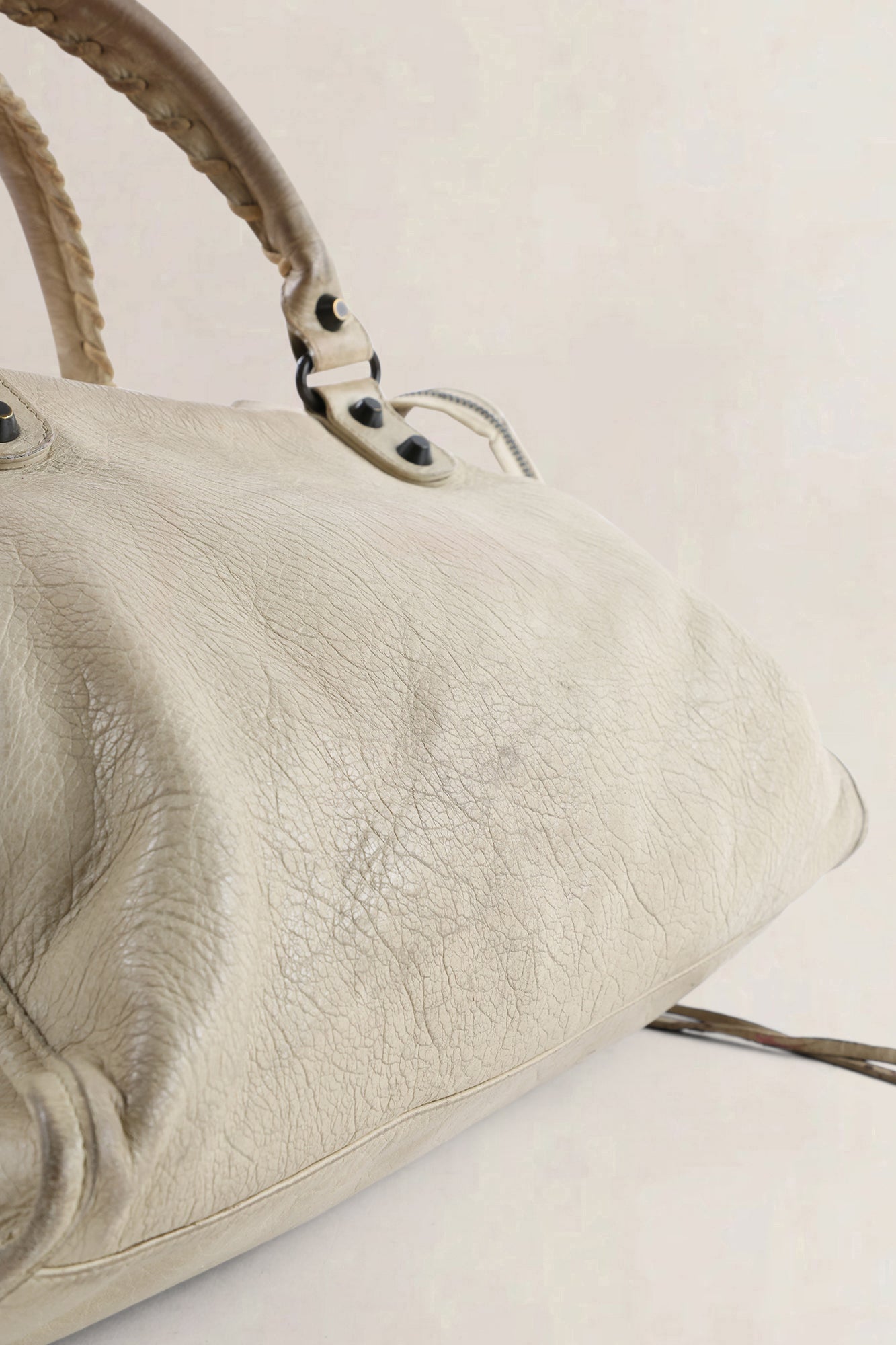 Balenciaga Beige Arena Lambskin City Small Shoulder Bag