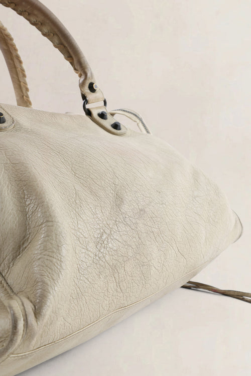 Balenciaga Beige Arena Lambskin City Small Shoulder Bag