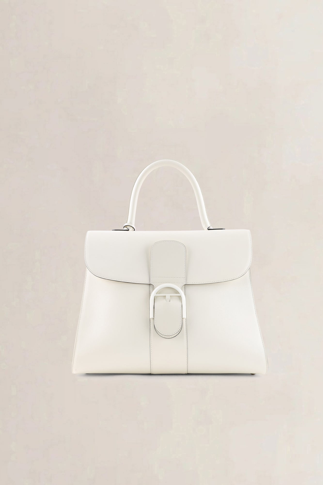 Delvaux White & Black-Magis Box Calf Leather Brillant GM Handbag
