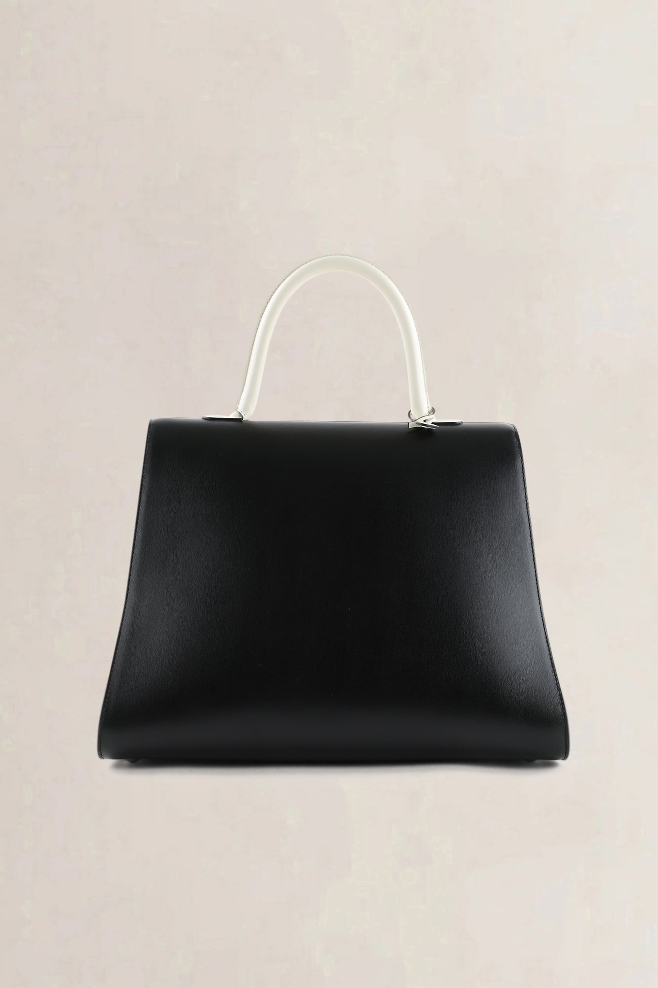 Delvaux White & Black-Magis Box Calf Leather Brillant GM Handbag