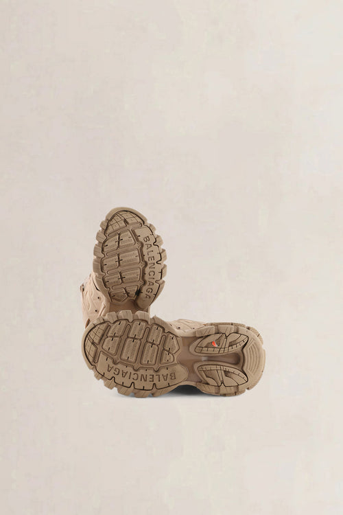 Balenciaga Light Brown Track Sneakers with Mesh Details