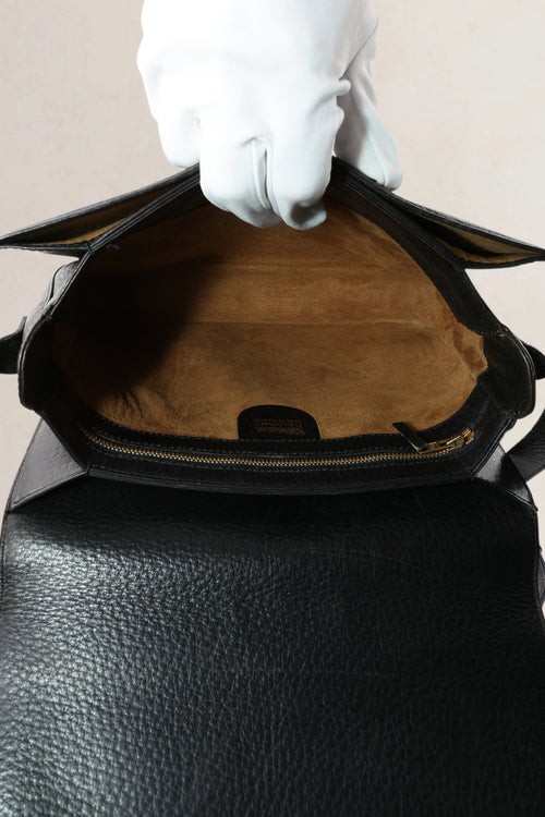 Delvaux Black Jumping Calf Leather Bourgogne Crossbody Bag