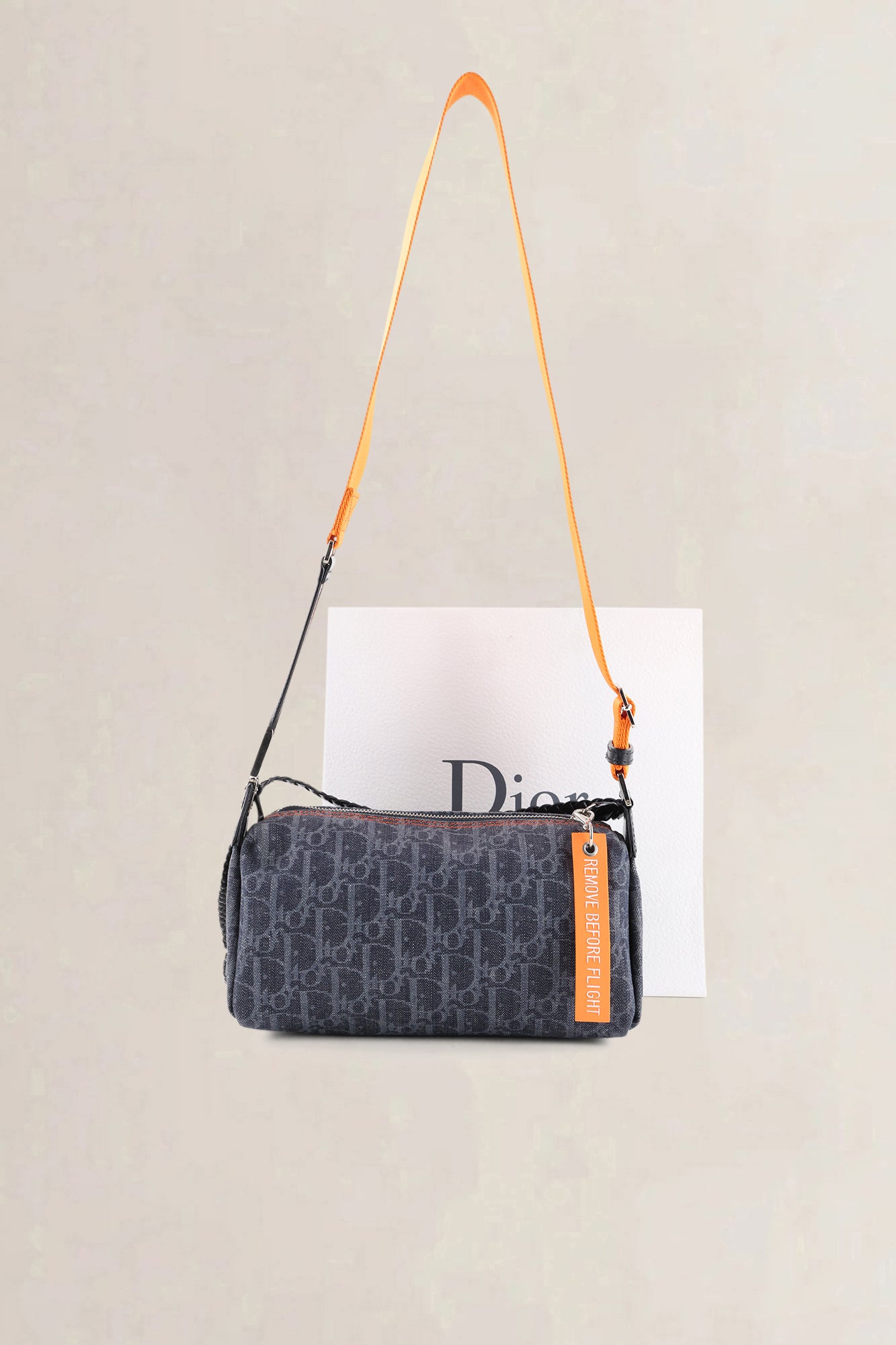 Christian Dior Bordeaux Oblique Monogram Canvas Flight PT Crossbody Bag