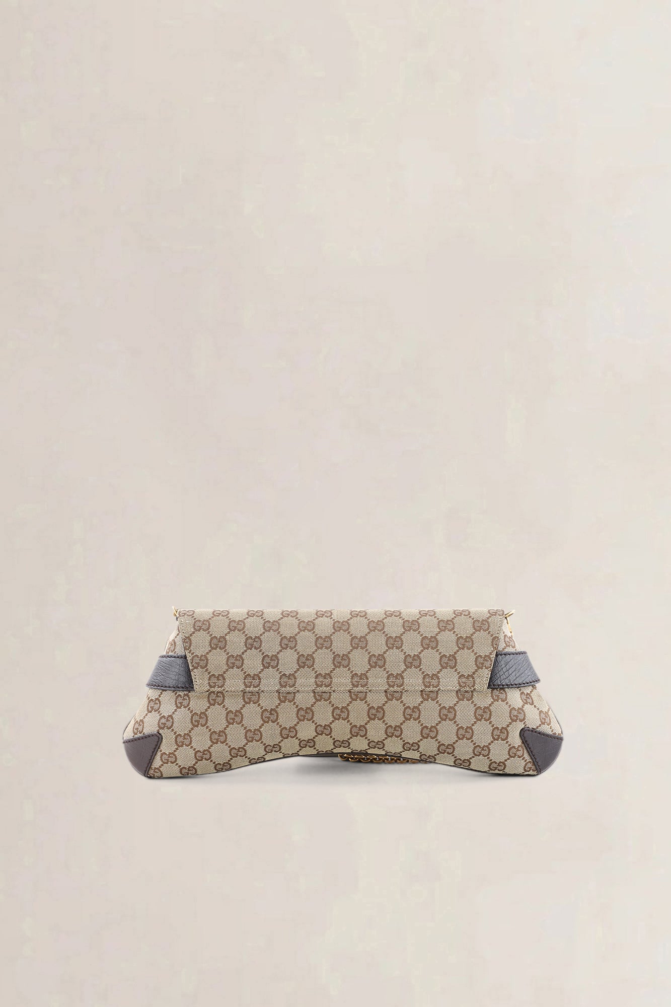 Gucci Brown GG Monogram Canvas Horsebit Shoulder Bag