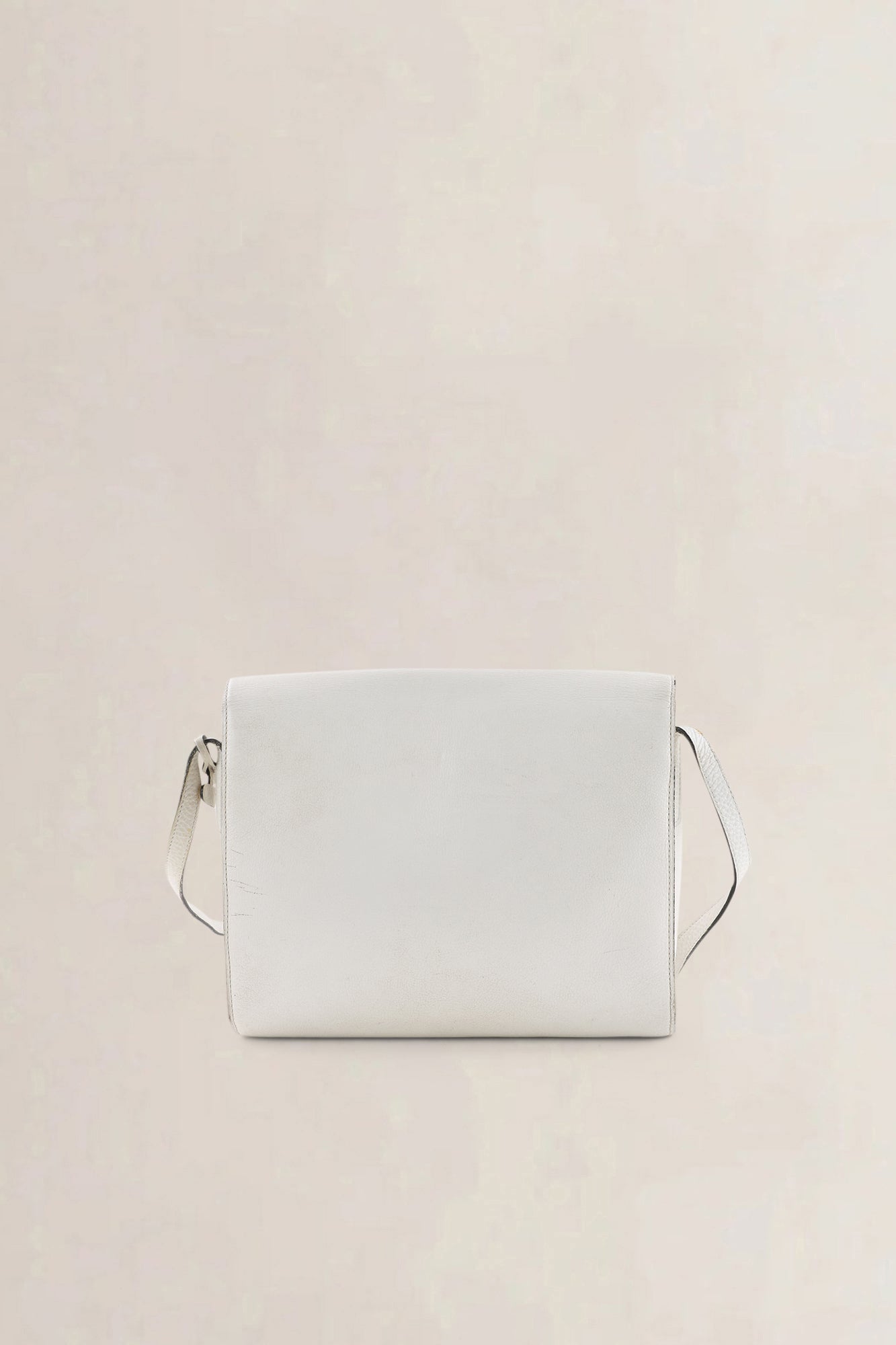 Delvaux White Jumping Calf Leather Frimaire Crossbody Bag