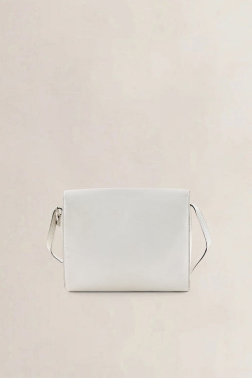 Delvaux White Jumping Calf Leather Frimaire Crossbody Bag