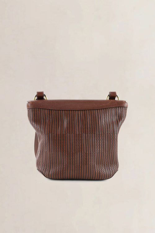 Delvaux Brown Toile de Cuir Mimosa Crossbody Bag