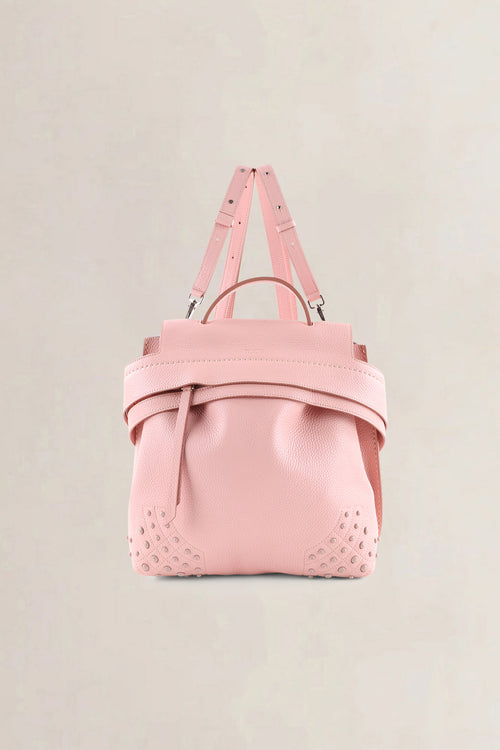 Tod's Pink Wave Leather Backpack